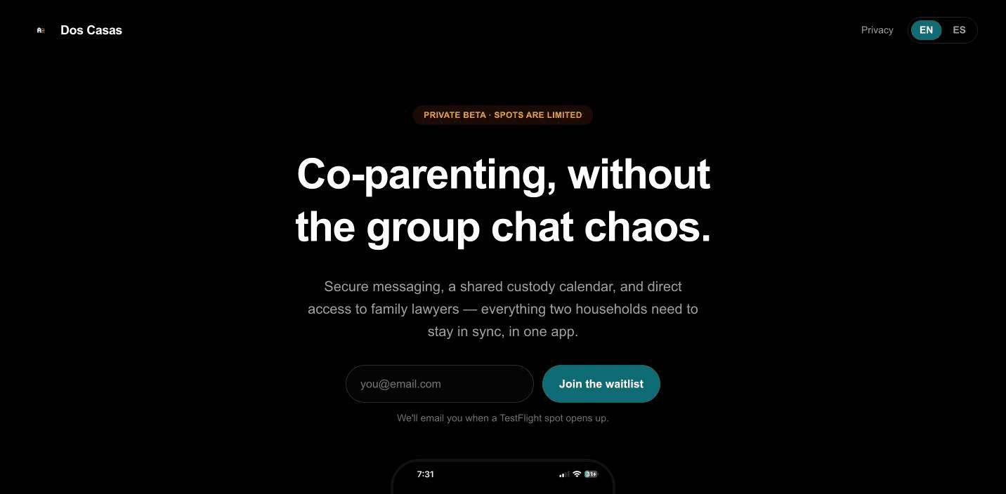 Dos Casas screenshot
