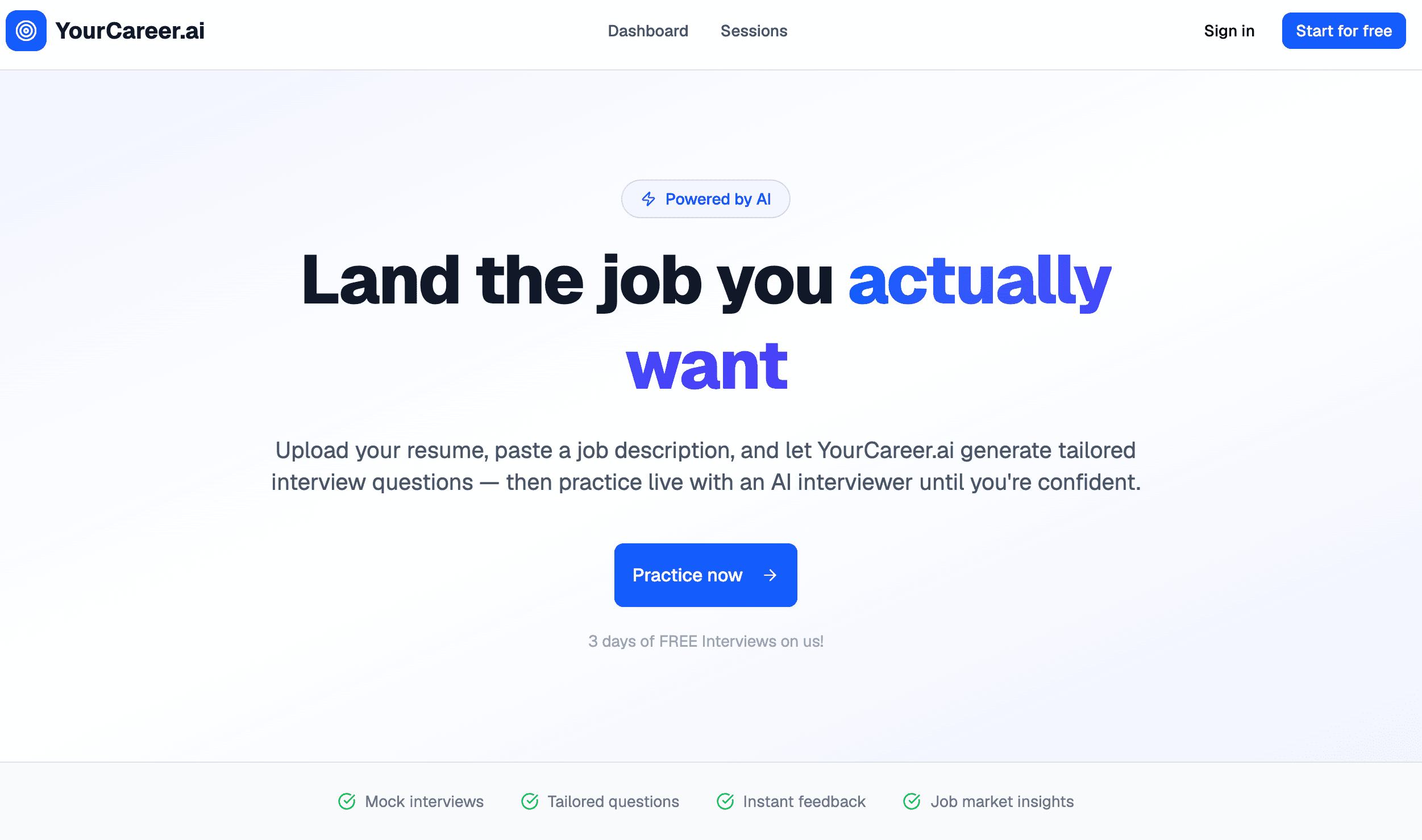 YourCareer.ai screenshot